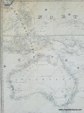 Load image into Gallery viewer, Genuine-Antique-Nautical-Chart-A-New-Chart-of-the-South-Pacific-Ocean-including-Australia-the-East-India-Islands-Polynesia-the-Western-Coast-of-South-America-1849-1855-Imray-Maps-Of-Antiquity