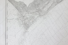 Load image into Gallery viewer, 1909 - North Carolina Old Topsail Inlet To Cape Fear Antique Chart Genuine Nautical