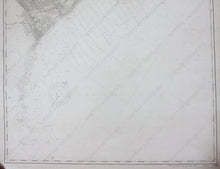 Load image into Gallery viewer, 1909 - North Carolina Old Topsail Inlet To Cape Fear Antique Chart Genuine Nautical