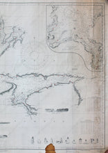 Load image into Gallery viewer, 1930? - Bay Of Fundy Antique Chart Genuine Nautical