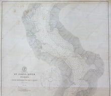 Load image into Gallery viewer, 1903 - Florida St. John’s River From Hibernia To Racy Point Antique Chart Genuine Nautical