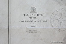 Load image into Gallery viewer, Genuine-Antique-Nautical-Chart-St-Johns-River-from-Hibernia-to-Racy-Point--1903-U-S-Coast-and-Geodetic-Survey-Maps-Of-Antiquity