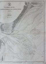 Load image into Gallery viewer, 1915 - Georgia St. Simon Sound Brunswick Harbor And Turtle River Antique Chart Genuine Nautical