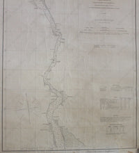 Load image into Gallery viewer, 1878 - New York Hudson River From Haverstraw To Poughkeepsie Antique Chart Genuine Nautical