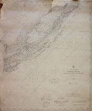 Load image into Gallery viewer, Genuine-Antique-Nautical-Chart-Florida-Reefs-from-Key-Biscayne-to-Carysfort-Reef--1909-U-S-Coast-and-Geodetic-Survey---Maps-Of-Antiquity