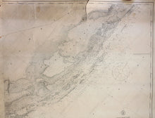 Load image into Gallery viewer, 1909 - Florida Reefs From Key Biscayne To Carysfort Reef Antique Chart Genuine Nautical