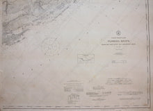 Load image into Gallery viewer, 1909 - Florida Reefs From Key Biscayne To Carysfort Reef Antique Chart Genuine Nautical