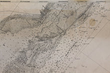 Load image into Gallery viewer, 1909 - Florida Reefs From Key Biscayne To Carysfort Reef Antique Chart Genuine Nautical