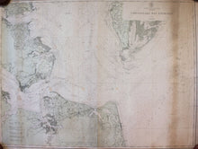 Load image into Gallery viewer, Genuine-Antique-Nautical-Chart-Chesapeake-Bay-Entrance-1911-U-S-Coast-and-Geodetic-Survey---Maps-Of-Antiquity