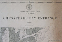 Load image into Gallery viewer, Genuine-Antique-Nautical-Chart-Chesapeake-Bay-Entrance-1911-U-S-Coast-and-Geodetic-Survey---Maps-Of-Antiquity