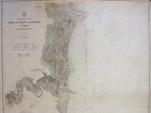 Load image into Gallery viewer, 1915 - Florida From St. Mary’s Entrance Southward To Latitude 30 N. Antique Chart Genuine Nautical