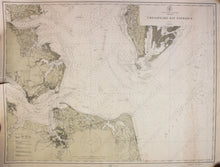 Load image into Gallery viewer, Genuine-Antique-Nautical-Chart-Chesapeake-Bay-Entrance-1911-U-S-Coast-and-Geodetic-Survey---Maps-Of-Antiquity