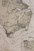 Load image into Gallery viewer, 1911 - Chesapeake Bay Entrance Antique Chart Genuine Nautical