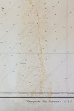 Load image into Gallery viewer, 1911 - Chesapeake Bay Entrance Antique Chart Genuine Nautical