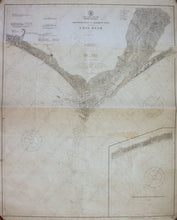 Load image into Gallery viewer, Genuine-Antique-Nautical-Chart-Old-Topsail-Inlet-to-Shallotte-Inlet-including-Cape-Fear--1911-U-S-Coast-and-Geodetic-Survey---Maps-Of-Antiquity
