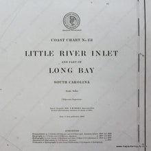Load image into Gallery viewer, Genuine-Antique-Nautical-Chart-Little-River-Inlet-and-Part-of-Long-Bay-1916-U-S-Coast-and-Geodetic-Survey--Maps-Of-Antiquity