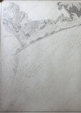 Load image into Gallery viewer, 1909 - North Carolina Ocracoke Inlet To Beaufort Including Core Sound Antique Chart Genuine Nautical