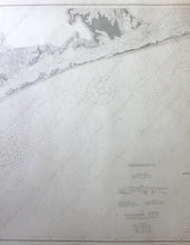 Load image into Gallery viewer, 1909 - North Carolina Ocracoke Inlet To Beaufort Including Core Sound Antique Chart Genuine Nautical