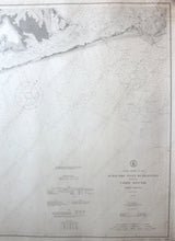 Load image into Gallery viewer, 1909 - North Carolina Ocracoke Inlet To Beaufort Including Core Sound Antique Chart Genuine Nautical