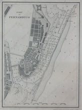 Load image into Gallery viewer, 1887 - East Coast Of Brazil Roadstead Pernambuco Antique Chart Genuine Nautical