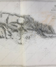 Load image into Gallery viewer, 1877 - Jamaica Antique Chart Genuine Nautical