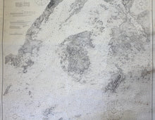 Load image into Gallery viewer, 1911 - Penobscott Bay Antique Chart Genuine Nautical