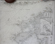 Load image into Gallery viewer, 1871 - Gulf Of Finland Antique Chart Genuine Nautical