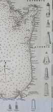 Load image into Gallery viewer, 1871 - Gulf Of Finland Antique Chart Genuine Nautical