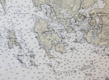 Load image into Gallery viewer, 1917 - West Penobscott Bay Antique Chart Genuine Nautical