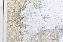 Load image into Gallery viewer, 1917 - West Penobscott Bay Antique Chart Genuine Nautical
