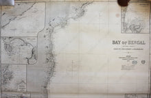 Load image into Gallery viewer, 1870 - Bay Of Bengal Antique Chart Genuine Nautical