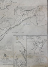 Load image into Gallery viewer, 1864 - Philippines Port Ilo Antique Chart Genuine Nautical