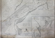 Load image into Gallery viewer, 1864 - Philippines Port Ilo Antique Chart Genuine Nautical