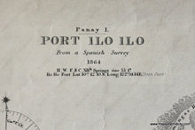 Load image into Gallery viewer, Genuine-Antique-Nautical-Chart-Port-Ilo-Ilo--1864-J-&-C-Walker--Maps-Of-Antiquity