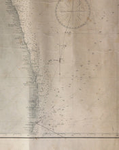 Load image into Gallery viewer, 1892 - North East Coast Of Brazil Paranahina To Pernambuco Antique Chart Genuine Nautical