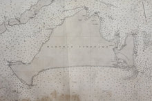 Load image into Gallery viewer, 1892 - Vineyard Sound And Buzzards Bay Antique Chart Genuine Nautical