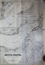 Load image into Gallery viewer, 1878 - Bristol Channel Antique Chart Genuine Nautical