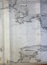Load image into Gallery viewer, 1878 - Bristol Channel Antique Chart Genuine Nautical