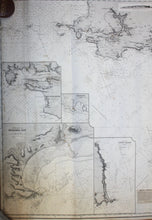 Load image into Gallery viewer, 1878 - Bristol Channel Antique Chart Genuine Nautical
