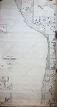 Load image into Gallery viewer, Genuine-Antique-Nautical-Chart-West-Coast-of-South-America-from-Valparaiso-to-Truxillo--1874-James-Imray-&-Son--Maps-Of-Antiquity