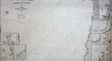 Load image into Gallery viewer, 1874 - West Coast Of South America From Valparaiso To Truxillo Antique Chart Genuine Nautical