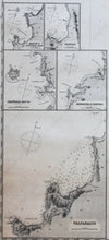 Load image into Gallery viewer, 1874 - West Coast Of South America From Valparaiso To Truxillo Antique Chart Genuine Nautical