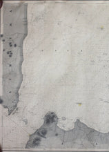 Load image into Gallery viewer, 1887 - Java Noordkust Vierde Punt Tot Hoek Kerawang Antique Chart Genuine Nautical