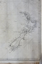 Load image into Gallery viewer, 1844 - Australia From Long. Of 90’ Antique Chart Genuine Nautical