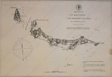 Load image into Gallery viewer, 1891 - Alaskan Harbors & Islands Antique Chart Genuine Nautical