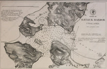 Load image into Gallery viewer, 1891 - Alaskan Harbors & Islands Antique Chart Genuine Nautical