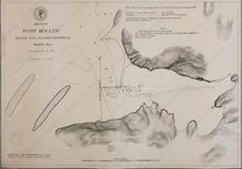 Load image into Gallery viewer, 1891 - Alaskan Harbors & Islands Antique Chart Genuine Nautical