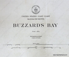 Load image into Gallery viewer, Genuine-Antique-Nautical-Chart-Buzzards-Bay--1912-U-S-Coast-and-Geodetic-Survey--Maps-Of-Antiquity