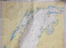 Load image into Gallery viewer, 1950 - Lake Michigan Antique Chart Genuine Nautical