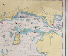 Load image into Gallery viewer, 1950 - Lake Michigan Antique Chart Genuine Nautical